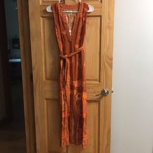 Maxi tank dress 70s retro style Nine Lives Bazaar